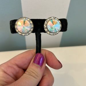 Crystal Earrings, Clip on